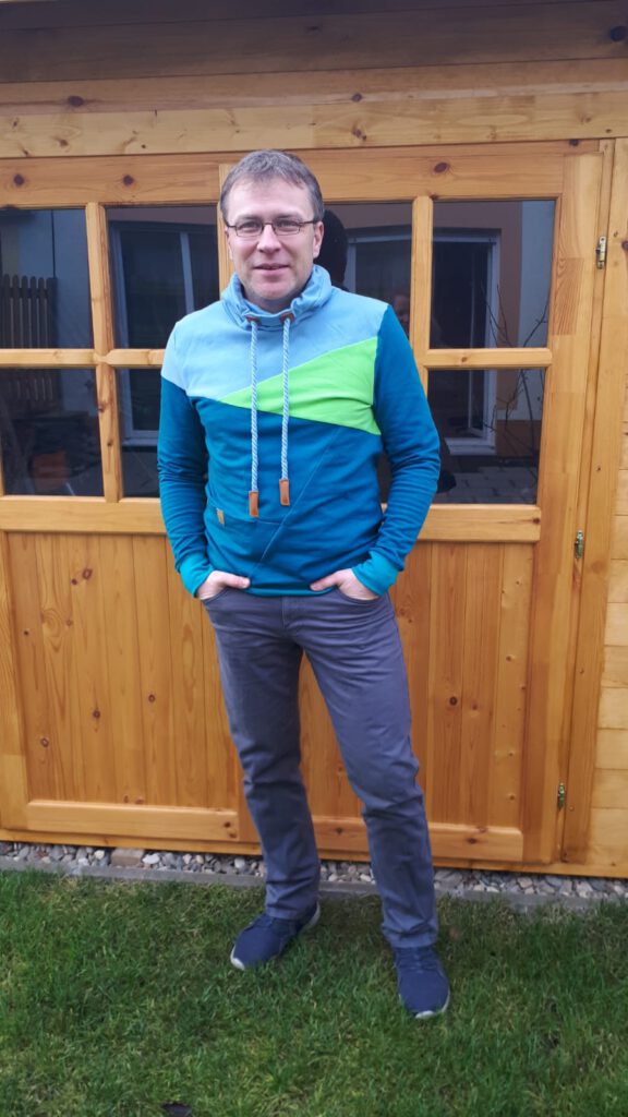 Männer Hoodie ohne Kapuze